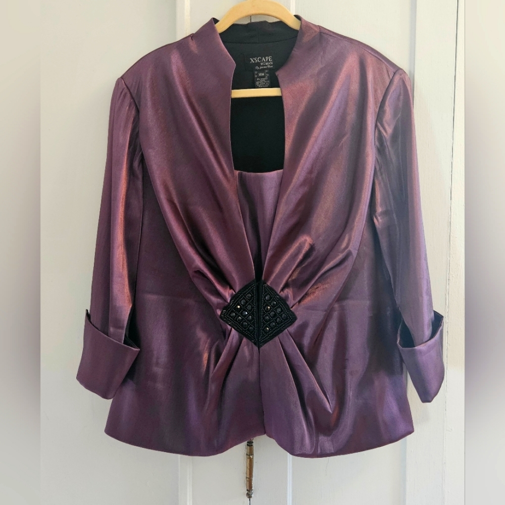 Xscape Formal Mauve Jacket With Shell - image 1
